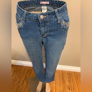 Sugar Doll Jeans embellished size 7 blue